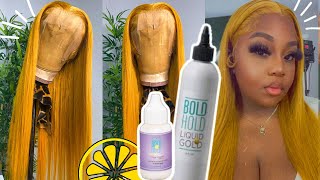 How To Bucket Bleach Your Wig || Frontal Instal Using Boldhold Burst || Isee Hair