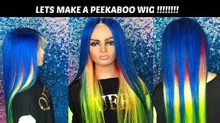 #39 Lets Make A Peekaboo Full Lace Wig! How To Properly Color A Wig Without Staining Your Lace