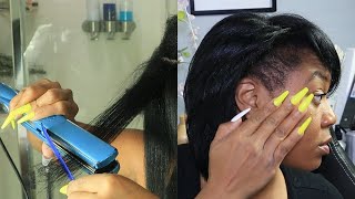 Heat Training W/ Hidradenitis Suppurativa On Natural Hair! Cyn Doll Part 2. Fea. Skillshare