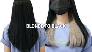 Blonde To Black Hair (Peekaboo Hair)