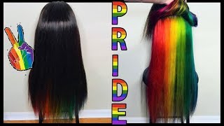 Peekaboo Rainbow Pride Wig!   Heythereimshannon