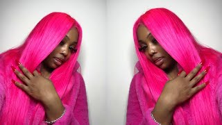 Precolored Pink Human Hair Wig!!! I'M In Loveee | Ft. Isee Hair