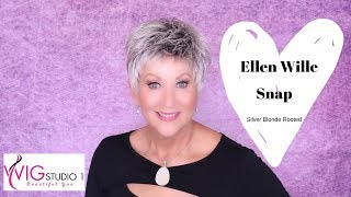 Crazy Wig Lady Wig Review  | Ellen Wille Snap  | Silver Blonde Rooted