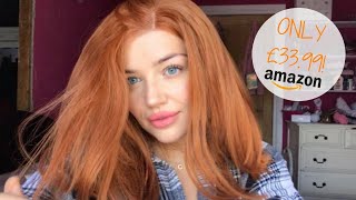 Testing A Wig From Amazon - Alice Lace Front Synthetic Copper Wig - First Impression