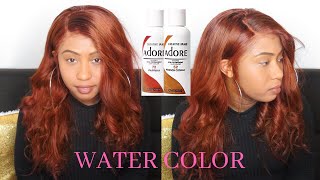 Sza Inspired Auburn Copper Hair|  Water Color Method On Dark Hair