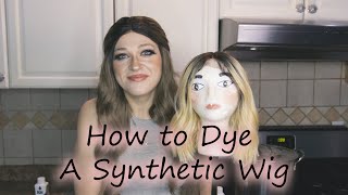 How To Dye A Synthetic Wig | Wig Hack | Wig Dying | Rit Dye Review | How To Make A Wig Look Natural
