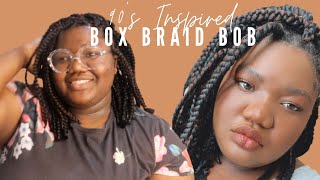 How To Do A 90S Inspired Box Braids Bob