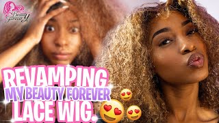 Revamping My Beauty Forever Jerry Curl Wig  It Turned Out So Perfect ❤️