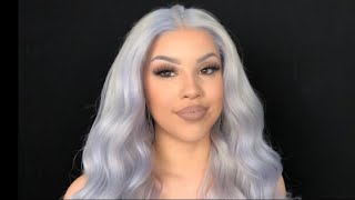 Grey/Blue Wig | Peerless Hair
