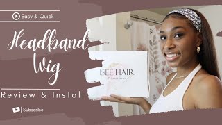 Isee Hair Headband Straight Wig |Beginner Friendly Quick And Easy
