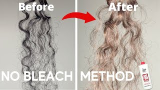 How To: Dark To Light Brown Hair In One Step | No Bleach Method Tested *Results*