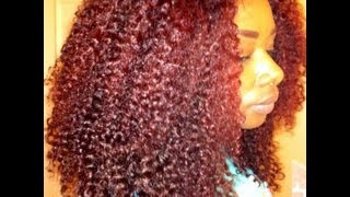 How To: Coloring Hair Red Without Bleach (Phs Extensions)