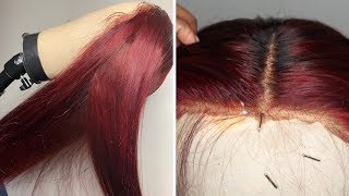 Bright Red Without Bleach & Protect The Lace! | Feat. Wiggins Hair
