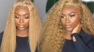 Honey Blonde Hair For Chocolate Women(No Dye Needed)| Wig Install + Hairtransformation| Eayonwigs