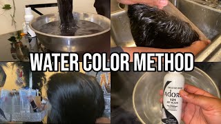 How To Dye Hair Jet Black Using Water Color Method