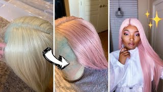 How To:Dye Synthetic Hair|"Easy Diy"| Water Color Method Atozwig