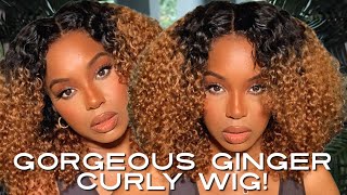 Gorgeous Ombre Ginger Curly Wig Install! Kriyya Hair | Alwaysameera