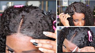Watch Me Install My *First* 4X4 Lace Glueless Wig Feat Isee Hair | The Struggle Was Real !!