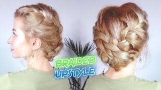 Short Hair Hairstyle Easy Everyday Braided Updo | Awesome Hairstyles