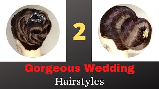 2 Gorgeous Hairstyles For Wedding | Wedding Hairstyles For Long Hair | Party And Functions Hairstyle