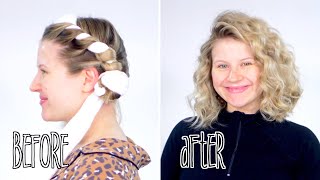 Testing Viral Overnight Heatless Curls! Wow