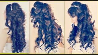 ★ Romantic Hairstyles | Half-Up Half Down Updo For Prom Wedding Hair Tutorial|