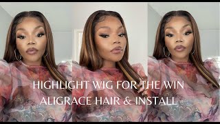 The Best Highlight Wig Ever!! I Did That // Aligrace Hair Review & Install