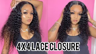 $84.91!Affordable 4X4 Lace Closure Middle Part Install Ft. Wignee Hair| Ari J.