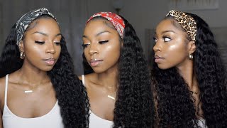 You Need This Curly Headband Wig!  No Lace, No Glue, No Work Glueless Wig Install | Alipearl Hair