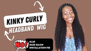 Kinky Curly Headband Wig 30Inches  Ft. Ibeehair