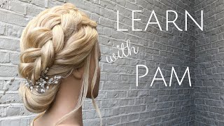 Braided Bun Hairstyle - Perfect For Bridal Hair Style And Great For Bridesmaids Too!