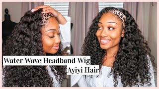 You Need This Water Wave Headband Wig | Ayiyi Hair