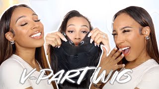 Why I Stopped Wearing Lace Front Wigs ?!V-Part Wig First Impression | Review | Install ! Sunber Hair