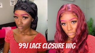 The Perfect Red Wig - 99J Lace Front Wig | Ft Supernova Hair