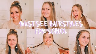 Cute & Easy Back To School Heatless Hairstyles