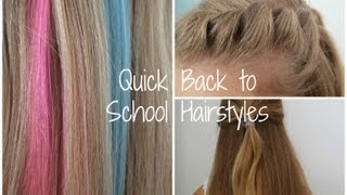 4 Quick And Easy Heatless Hairstyles For School!