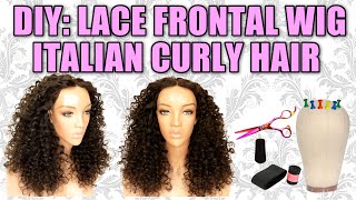 Tutorial Diy: How To Make A Lace Frontal Wig Using Peruvian Curly Hair