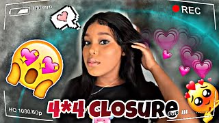 Glueless 4*4 Lace Closure Wig Install | Step By Step Ft Bgmgirlhair