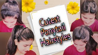 Hair Style Girl Simple And Easy | New Hairstyle For Girls | Cute Ponytail Hairstyles | New Hairlook