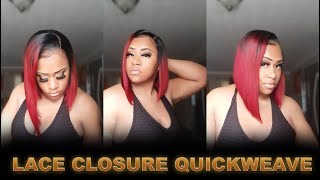 How To Slay Lace Closure Quick Weave Bob | Beginner Friendly | Quick & Easy