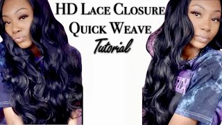 Quick Weave Closure Wig Tutorial | Affordable Hair - Lace Closure Fail