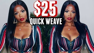 $25 Quick Weave Wig With Lace Closure | How To Make A Wig For Beginners | Toyokalon X Tastepink