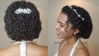 Help Me Choose My Wedding Hairstyle | Simple Bridal Hairstyle For Curly Hair From Pinterest