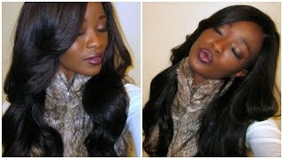 How To : Lace Closure Wig With Side Bang
