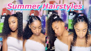 4 Easy, Heatless Hairstyles For The Summer On Natural Hair