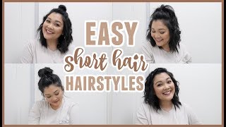 Easy Short Hair Hairstyles // Especially For Layered Hair