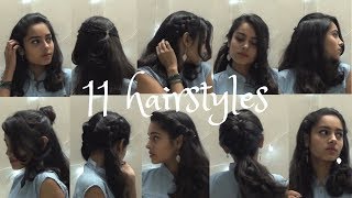 11 Easy Short Hair Hairstyles | Harshita