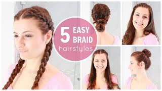 5 Easy Heatless Braid Hairstyles