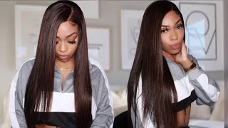 6X6 Lace Closure Wig | 2 Braid Install & Loreal Chocolate Highlights | Tinashe Hair