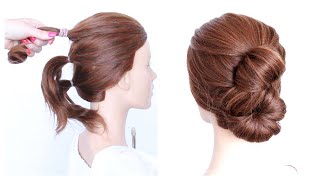   Easy Updo With Ponytails For Short  To Medium Hair  By Another Braid